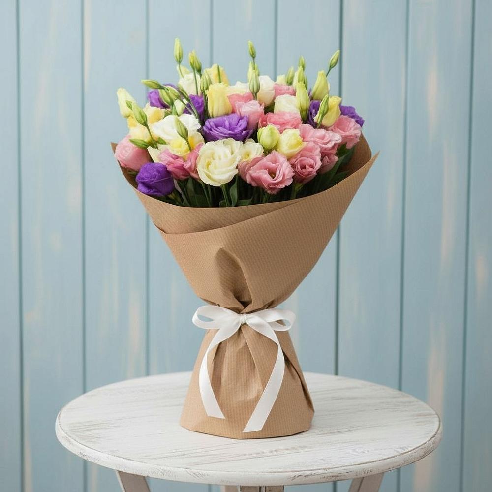 Букет цветов из: Лизиантусы в Южно-Сухокумске