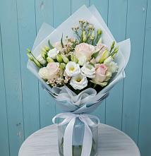 Букет цветов из:  Розы и Лизиантусы #REPLACE_PRED# Южно-Сухокумске